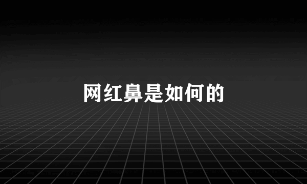 网红鼻是如何的