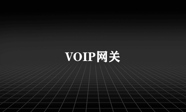 VOIP网关