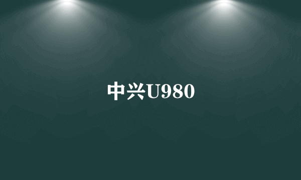 中兴U980