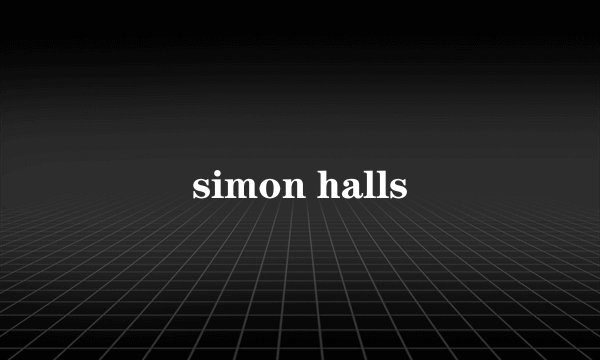 simon halls