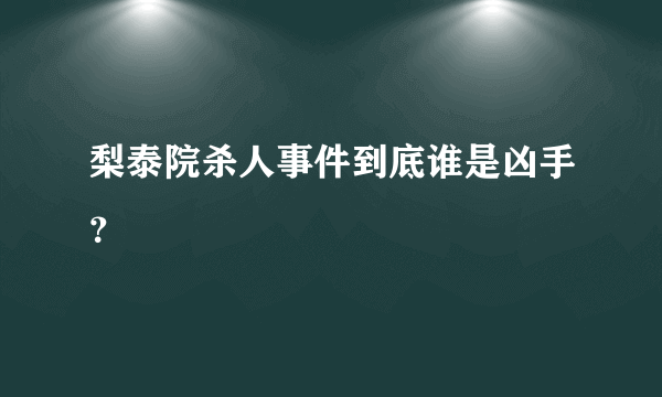 梨泰院杀人事件到底谁是凶手？