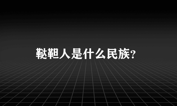 鞑靼人是什么民族？