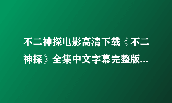 不二神探电影高清下载《不二神探》全集中文字幕完整版迅雷种子