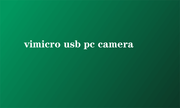 vimicro usb pc camera