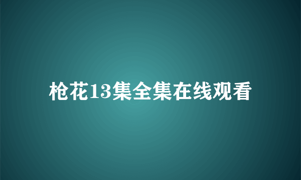 枪花13集全集在线观看