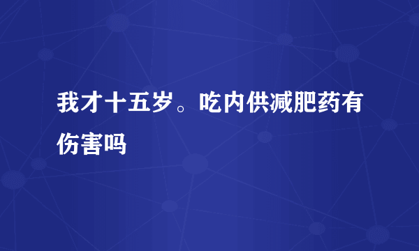 我才十五岁。吃内供减肥药有伤害吗