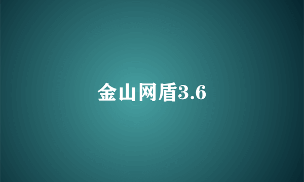 金山网盾3.6