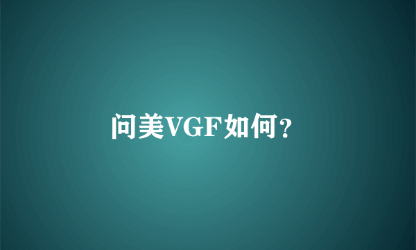 问美VGF如何？