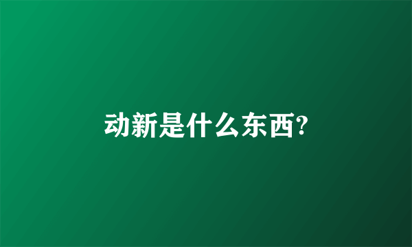 动新是什么东西?