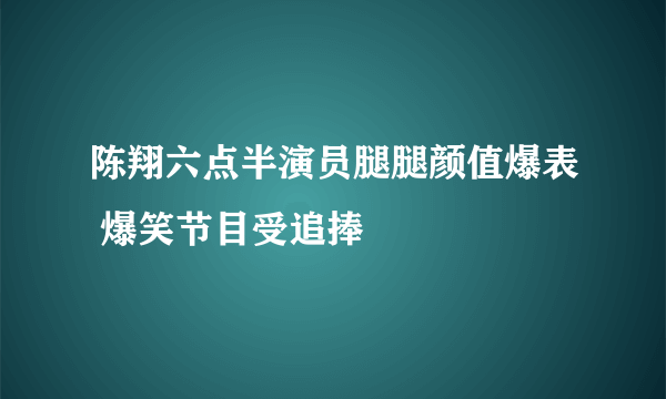 陈翔六点半演员腿腿颜值爆表 爆笑节目受追捧