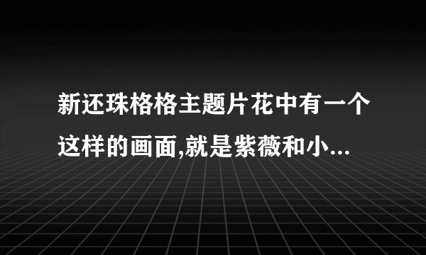 新还珠格格主题片花中有一个这样的画面,就是紫薇和小燕子都穿着红色的袄,下雪天.这是第几集?