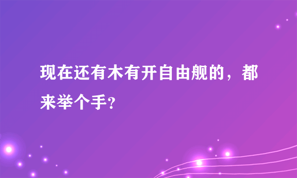 现在还有木有开自由舰的，都来举个手？