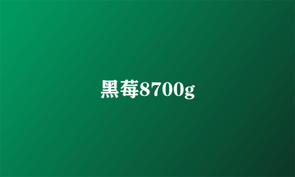 黑莓8700g