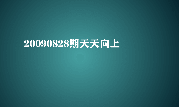 20090828期天天向上