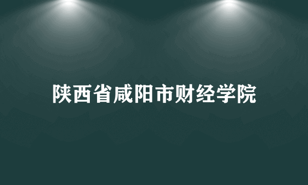 陕西省咸阳市财经学院