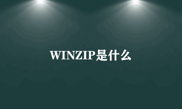 WINZIP是什么