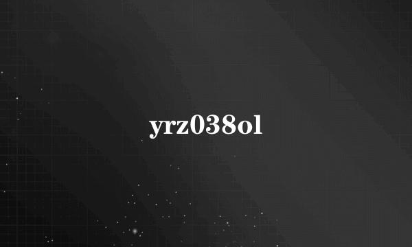 yrz038ol