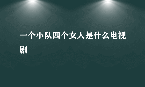 一个小队四个女人是什么电视剧