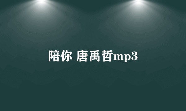 陪你 唐禹哲mp3