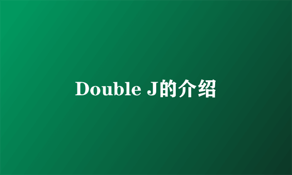 Double J的介绍