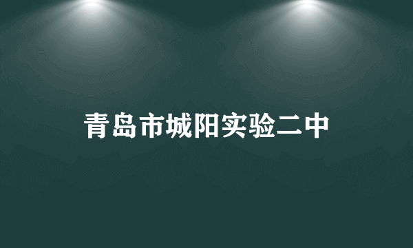 青岛市城阳实验二中