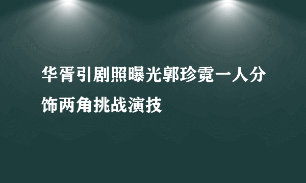 华胥引剧照曝光郭珍霓一人分饰两角挑战演技