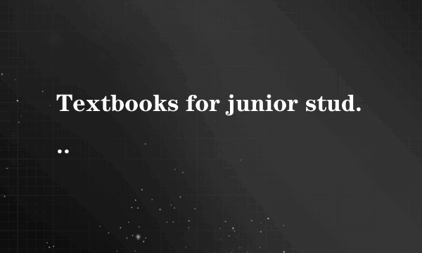 Textbooks for junior students ______ for free in most areas of China．（  ）A. provideB.  providedC.  are provided