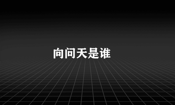 向问天是谁﹖