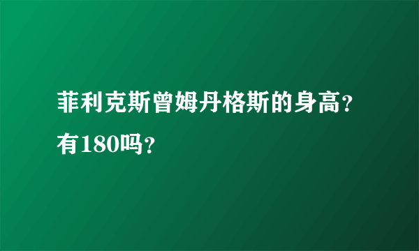 菲利克斯曾姆丹格斯的身高？有180吗？