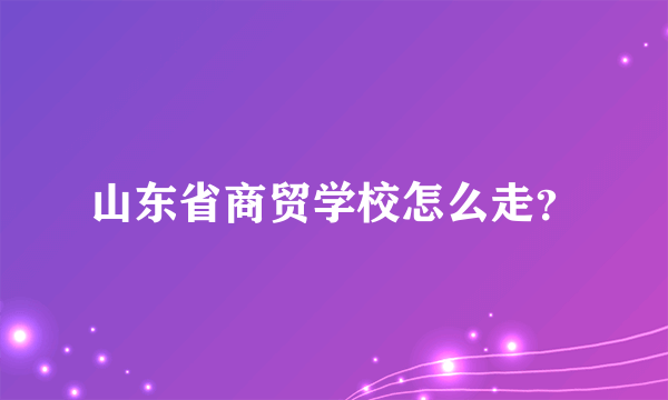 山东省商贸学校怎么走？