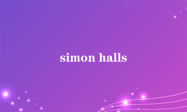 simon halls