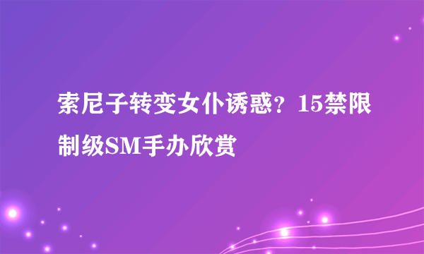 索尼子转变女仆诱惑？15禁限制级SM手办欣赏