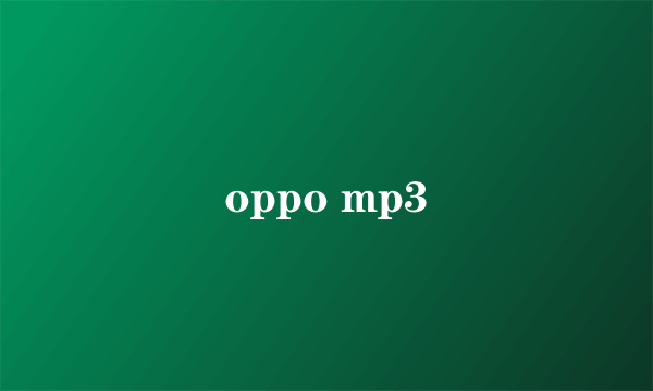 oppo mp3