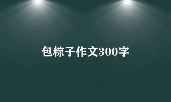 包粽子作文300字