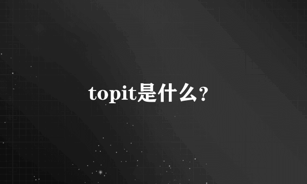 topit是什么？