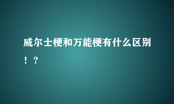 威尔士梗和万能梗有什么区别！？