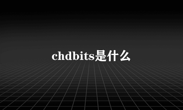 chdbits是什么