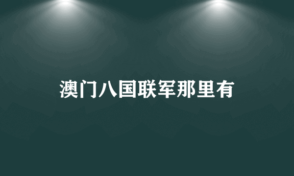 澳门八国联军那里有