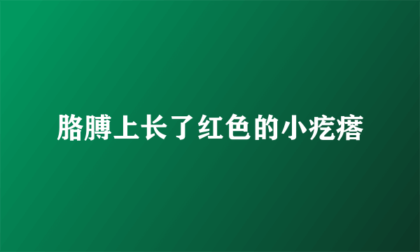 胳膊上长了红色的小疙瘩