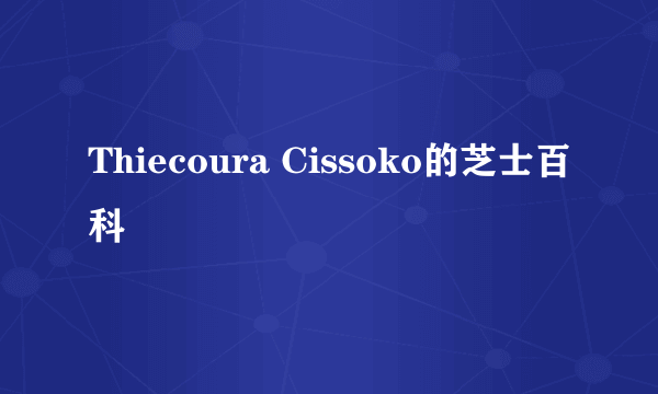 Thiecoura Cissoko的芝士百科