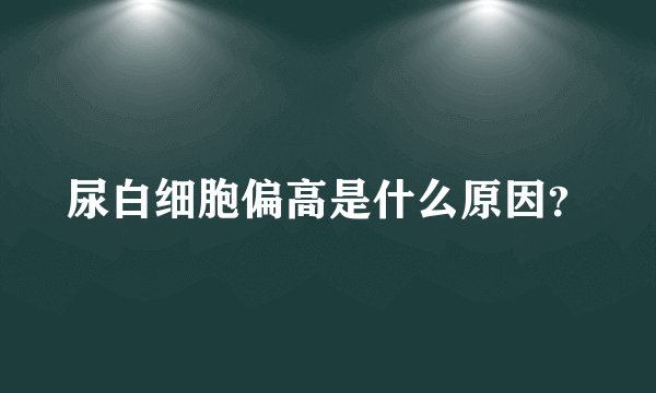 尿白细胞偏高是什么原因？