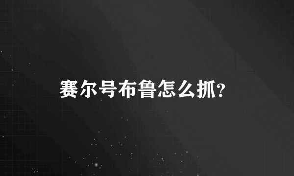 赛尔号布鲁怎么抓？