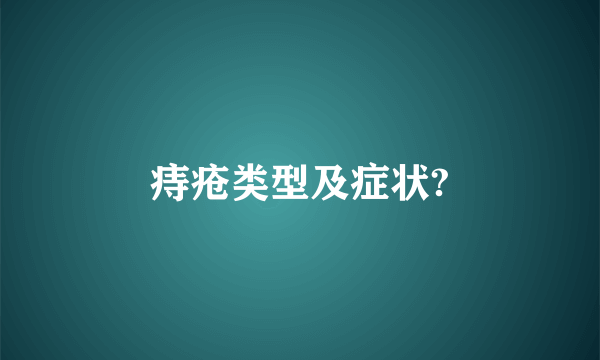 痔疮类型及症状?