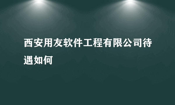 西安用友软件工程有限公司待遇如何