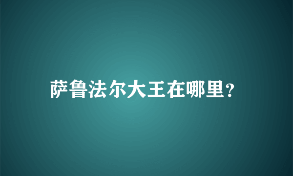 萨鲁法尔大王在哪里？