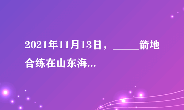 2021年11月13日，_____箭地合练在山东海阳试验成功。即将于2022年3月实施“一箭六星”首飞发射任务。（　　）A.长征九号