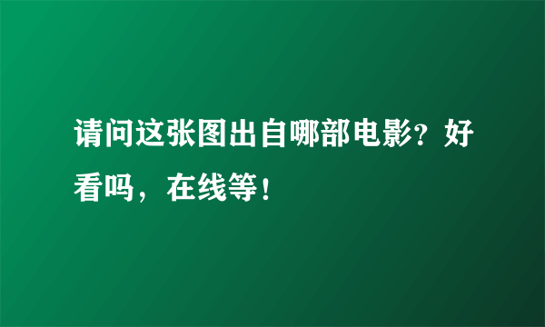 请问这张图出自哪部电影？好看吗，在线等！