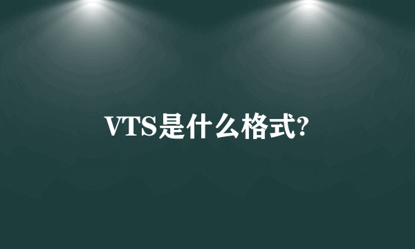 VTS是什么格式?