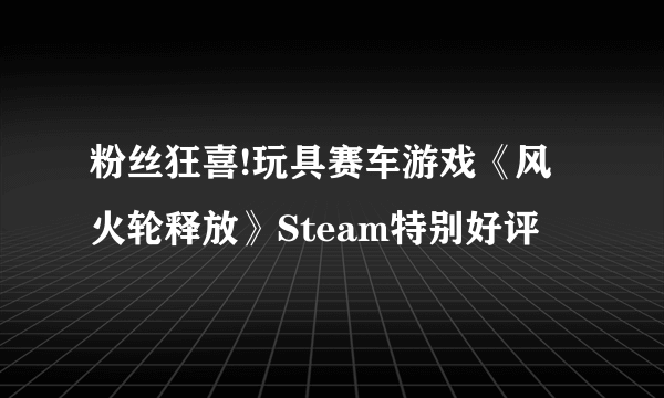 粉丝狂喜!玩具赛车游戏《风火轮释放》Steam特别好评