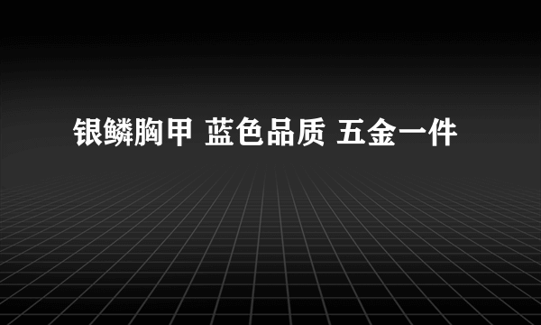 银鳞胸甲 蓝色品质 五金一件